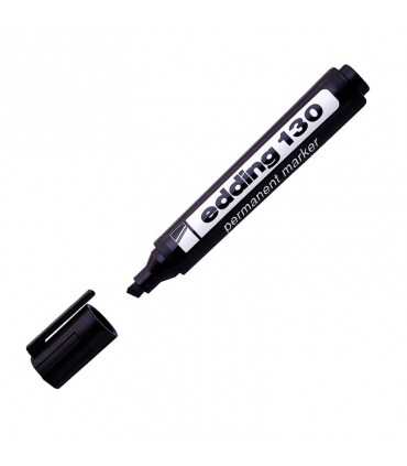 Marcador Edding 130 Negro Permanente