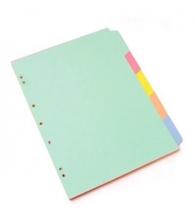 Separadores Cartulina A4 25Hjs