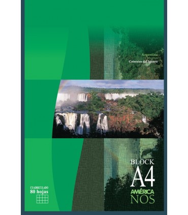 Block A4 America 80 Hojas Cuadri