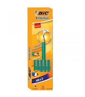 Lapices Bic Evolution Negro Hb X 12