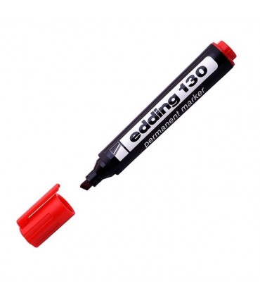 Marcador Edding 130 Rojo Permanente