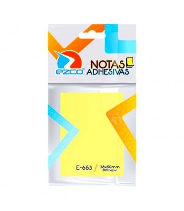 Notas Ezco 38x50 Amarillo 100 Hj (Post It)