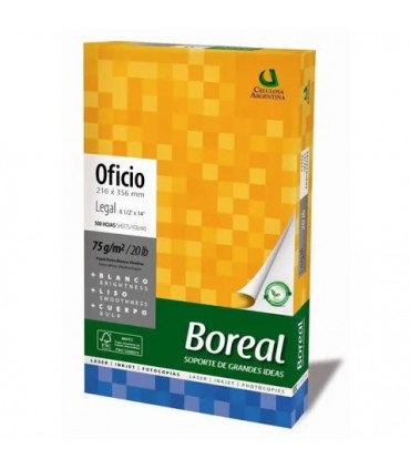 Resma Boreal Oficio x75Grs