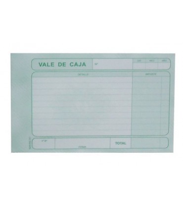 Talonario Norpac 301 Vale De Caja