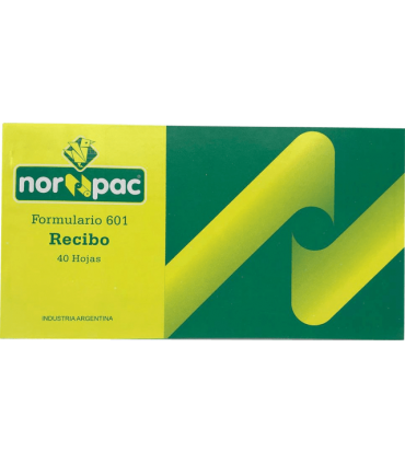 Talonario Norpac 601 Recibo Común