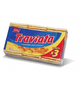 Galletas De Agua Traviata 3x101 Grs
