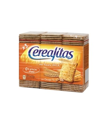 Galletas Crackers Cerealitas Clásicas 3x200 Grs