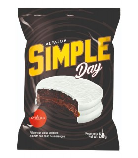 Alfajor Simple Blanco Fantoche